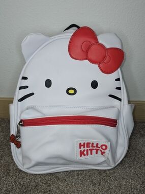 Hello Kitty White and Red Kids Backpack